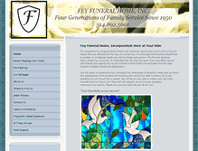Tablet Screenshot of feyfuneralhome.com